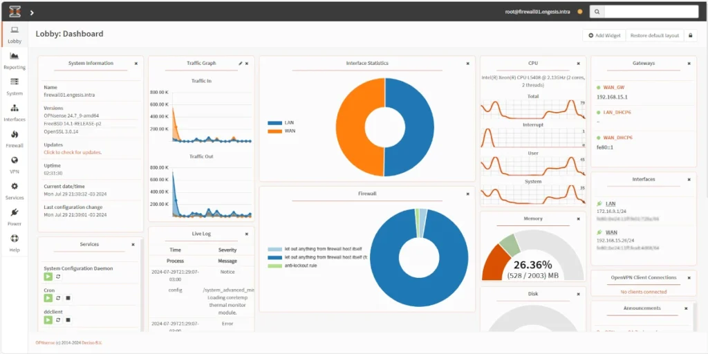 OPNsense 24.7: Nova Era da Segurança de Redes
